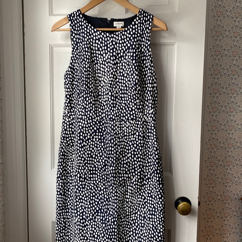J few Navy Blue Polka Dot dress